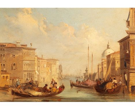 Attributed to Edward Pritchett (British 1808-1894)/Venetian Canal/oil on board, 17cm x 24.5cm/see illustration CONDITION REPO