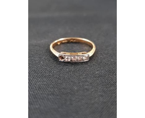 18 CARAT GOLD AND DIAMOND RING A/F 