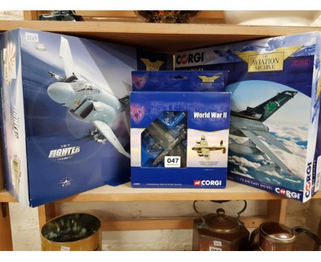 3 BOXED CORGI MODEL PLANES 