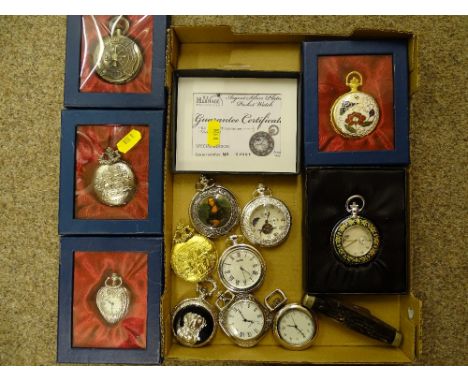 Modern pocket watch collection and a vintage penknife