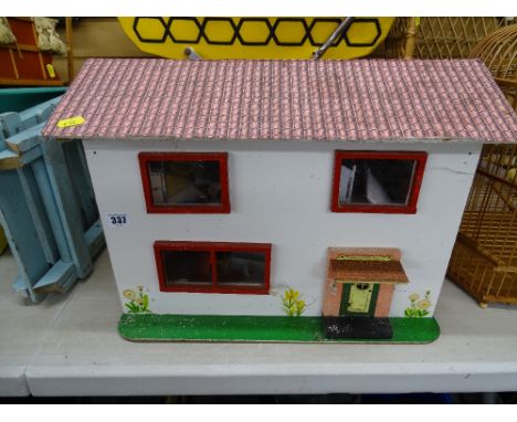 Vintage doll's house and contents