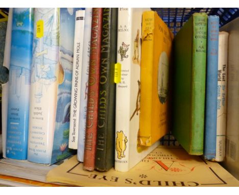 Parcel of vintage children's books including 'Winnie the Pooh', 'Child's Own' magazine etc