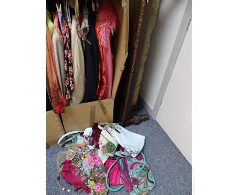 Box of vintage lady's clothing, mainly coats and jackets including labels by Anthology Avoka, Paul Costello, Strenesse, Ghost
