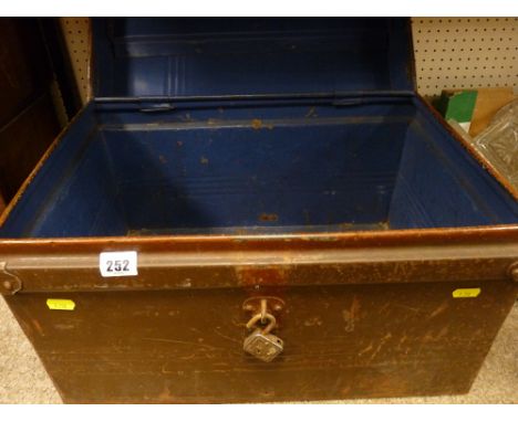 Vintage metal trunk