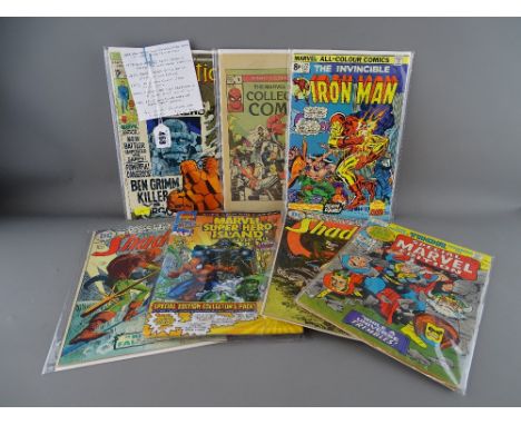 Seven Marvel and DC vintage comics, dates from 1969 to 1999, various titles, all near mint