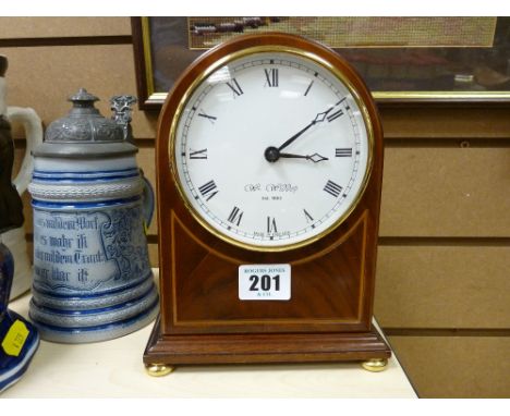 Reproduction mahogany mantel clock