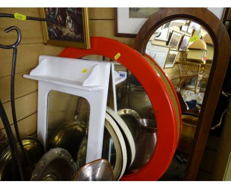 Four vintage wall mirrors