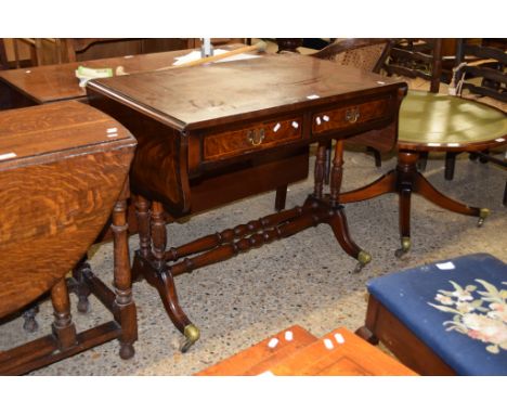 REPRODUCTION MAHOGANY SOFA TABLE, 94CM WIDE