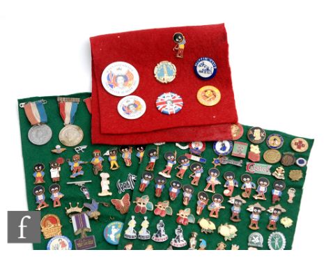 A collection of assorted pin badges, mostly enamelled examples, to include various clubs, societies and advertising, includin