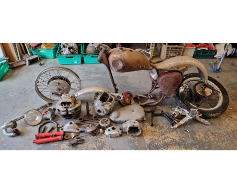 c.1961 BSA Road Rocket/Rocket Gold Star project. Registration number, not registered. Frame number GA7 14209. Engine number (