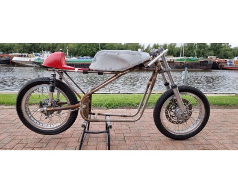 Replica Seeley  MK2 Rolling Chassis Project.The origins of this project are unknown, the deceased vendor Scottish Motorcycle 