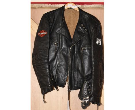 A vintage men's leather jacket 