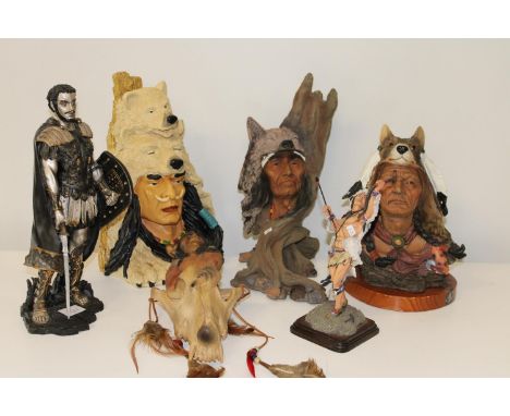 A collection of collectable resin figures 