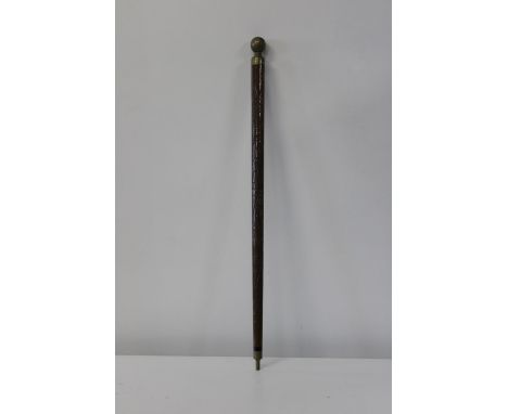 A vintage walking stick / snooker cue