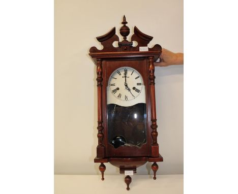 A vintage 31 day wooden cased wall clock collection only 