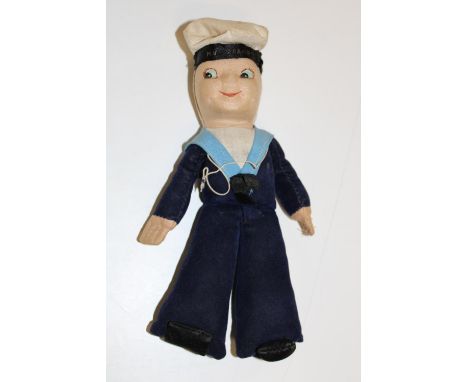A vintage Nora Wellings sailor doll. 9cm h 