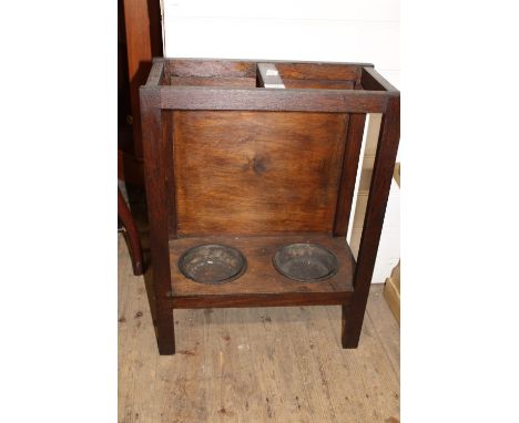 A vintage wooden hall stand/umbrella stand. collection only 