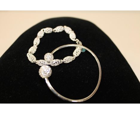 925 silver bangle &amp; bracelet 