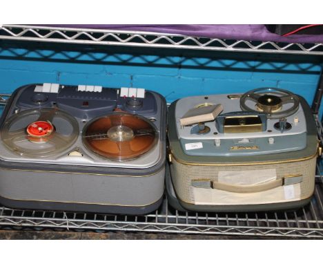 Two vintage reel to reel players untested, collection only 