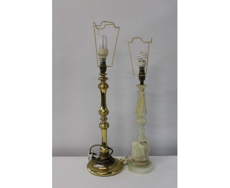Two vintage table lamps h70cmcollection only 
