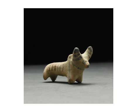 C. 2nd millennium BC. Ancient Central Asia, Indus Valley. 2nd millennium BC. An buff-coloured ceramic figurine of a zebu with