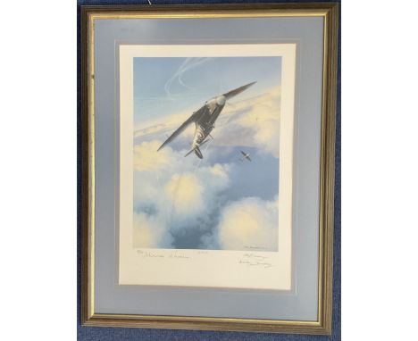 WW2 3 Signed Mark Postlethwaite Colour Print Titled Legend 62 of 100 Housed in a Presentation Frame. Signed by The Artist, Ai