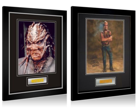 Super Sale! Set of 2 Nightbreed framed displays. These beautiful framed displays, each with an overall size of 14 inches x 11