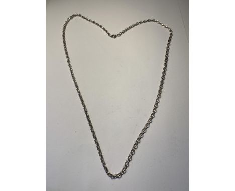 A 24" SILVER BELCHER NECKLACE 