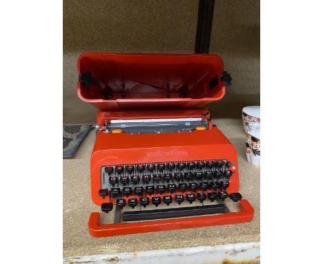 A RETRO VALENTINO RED TYPEWRITER 