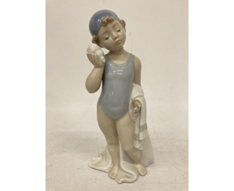A NAO LLADRO FIGURE OF A SWIMMER, NO.1412 