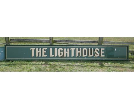 The Light House pub sign - Approx size: 480cm x 60cm (splits in half) 
