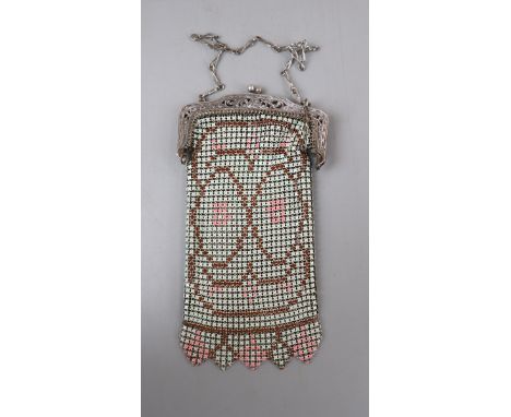 Mesh &amp; enamel purse by Whiting &amp; Davis 
