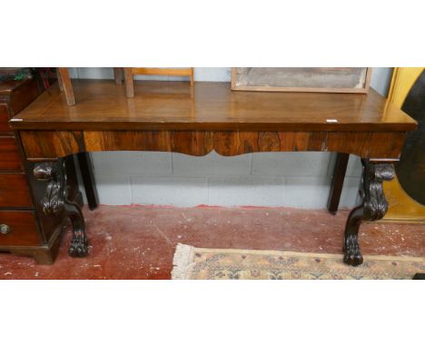 Regency rosewood console table - Approx size: W: 156cm D: 55cm H: 77cm 