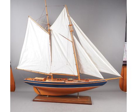 A scale model of an ocean racing yacht, 42" long 