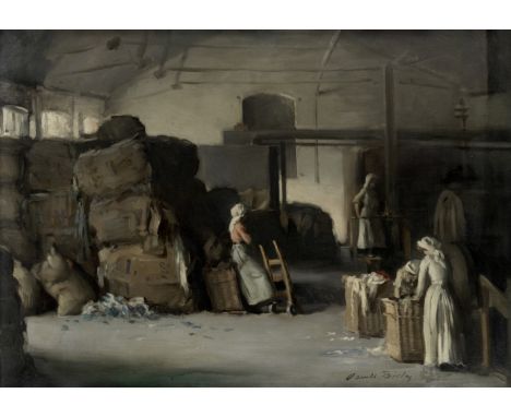 Sir Oswald Birley (British, 1880-1952)'Rag House Penicuik'signed and dated 'Oswald Birley 1906' (lower left); inscribed and d