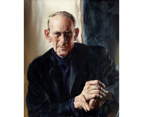 Fritz Aigner (Austrian, 1930-2005)Portrait of Herbert F. Rieser (1902-1978)signed and dated 'F Aigner 1968' (upper right); fu