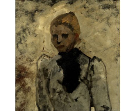 George Hendrik Breitner (Dutch, 1857-1923)Portrait of a koffiepiksteroil on canvas  62.5 x 59.4cm (24 5/8 x 23 3/8in).Footnot