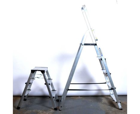 Two Warner stepladders and a Excel step