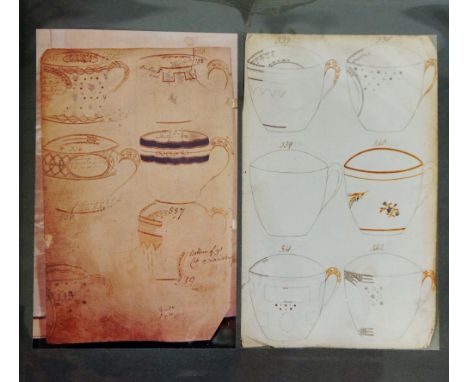 The Old Derby Pattern Books - 3 vols, issued by courtesy of the Worcester Royal Porcelain Company April 1971, Limited Edition
