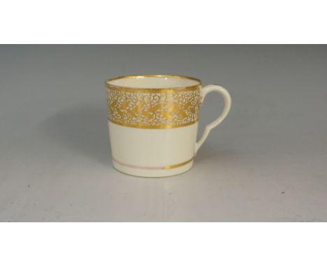 Pinxton - a pattern number 1 coffee cup in gold, 6cm highsee C.Barry Sheppard - Pinxton Porcelain 1795-1813 and the porcelain