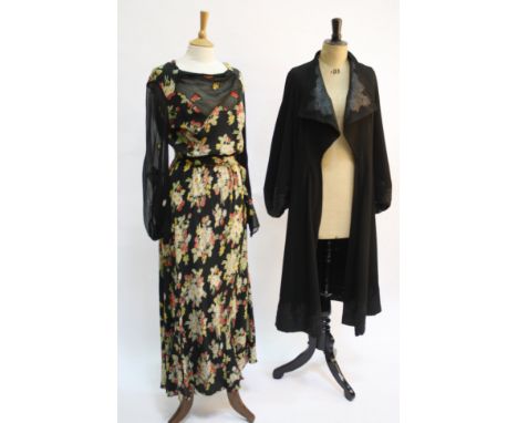 A quantity of late 19th and early 20th century garments, including: a Philippe & Gaston, Paris label with model number 1899 b