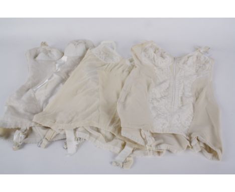 Vintage corsets circa 1950s and 1960s, including: Enhance by Lily of France, as well as English examples.