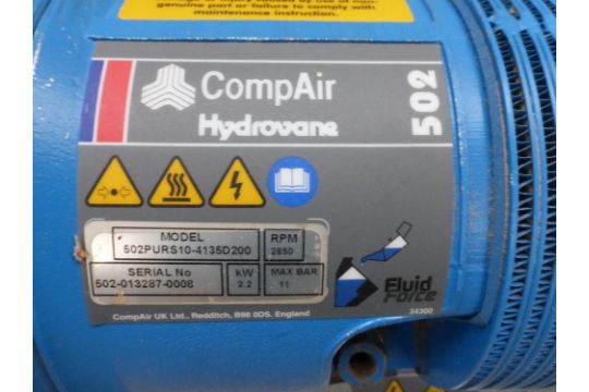 Compair Hydrovane 502 Service Manual