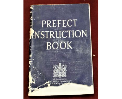1952 Ford Prefect Booklet, cover has some damage but the text is in good condition. 