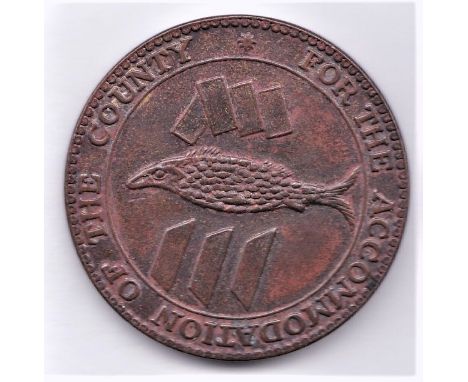 Cornwall Penny Token 1811 - Scorrier House. (Redruth) Pumping Engine. Rev; 'For the accommodation of the County', VF or bette