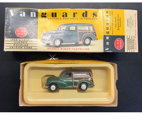 Vanguards Morris Minor Traveller Almond Green Model VA10002 Toy Excellent condition, boxed