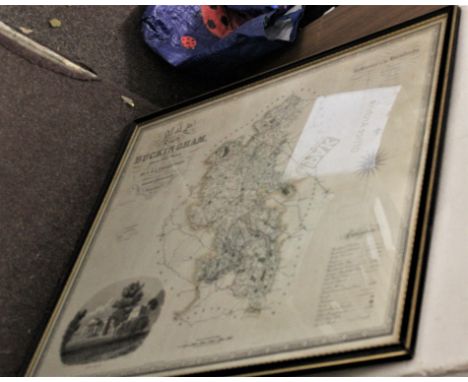 Map of the County of Buckingham from an actual survey made in the years 1832 &amp; 1833. A beautifully engraved, elegant map 