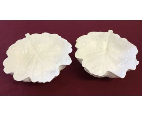 2 Copeland Spode cabbage leaf bowls.