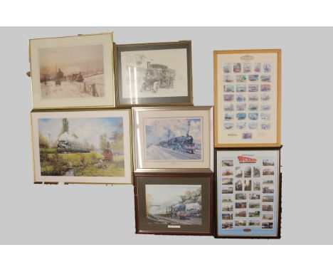 A collection of five prints to include, Chris Wood 'The Travellers' limited edition 351/500, signed bottom right in pencil, a