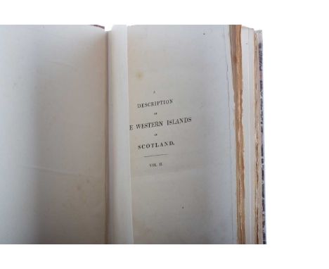 DESCRIPTION OF THE WESTERN ISLANDS OF SCOTLAND, MACCULLOCH (J.),pub. Archibald Constable &amp; Co., Edinburgh; Hurst &amp; Ro